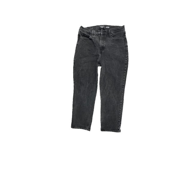 Old Navy Sky Hi Straight Women's size 14 Black Denim Jeans - Picture 1 of 4